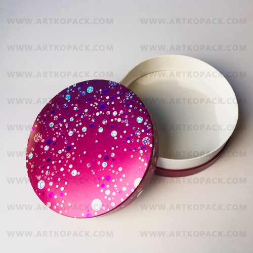 Round box , Hat box with hot stamping foil