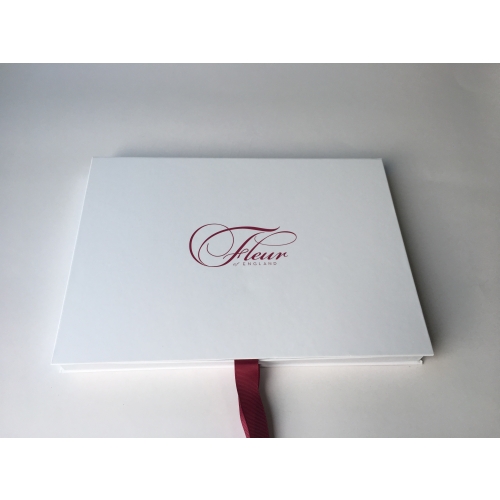 Custom Logo Printed Cardboard Rigid Paper Packaging Packing Box with Ribbon